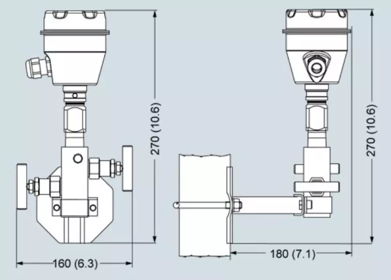 Van phân phối 7MF9011-4FA có gắn đồng hồ đo áp suất