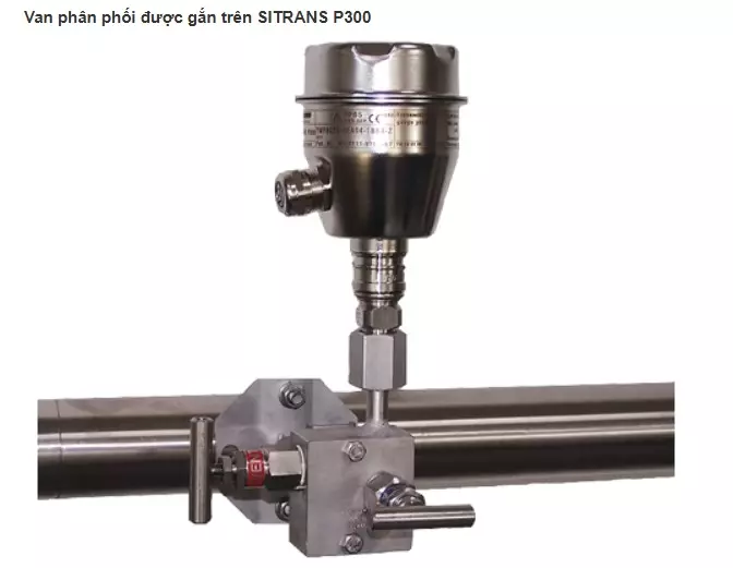 Van phân phối được gắn trên SITRANS P300